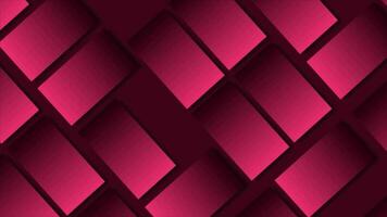 Dark pink color sliding box pattern background video