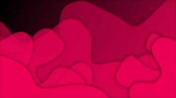 dunkel Rosa Farbe 3d winken Element Innerhalb Flüssigkeit Hintergrund video