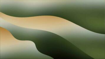 grön och gul Färg vågig mönster lutning bakgrund video