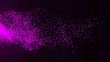 Animated Moving purple particles with red background video