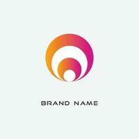 Circle logo design vector