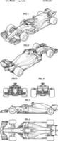 F1 Indy Racing Patent Poster vector