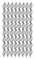 Abstract wave line art on white background vector design