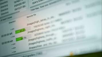 Fast and Secure Files Upload Computer Screen Close Up video