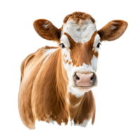 lechería vacas becerro carne de vaca vacas marrón suizo vacas Holstein frisón vacas png ai generativo