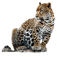 Afrikaanse luipaard jaguar Jachtluipaard tijger, tijger, zoogdier, dieren, kat Leuk vinden zoogdier PNG ai generatief