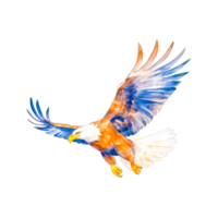 fuego águila png ai generativo