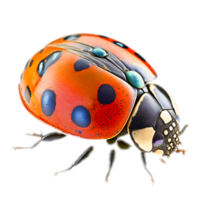 realistic ladybugs on transparent png