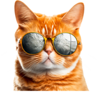 chat des lunettes de soleil png ai génératif