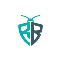 Letters RB Pest Control Logo vector