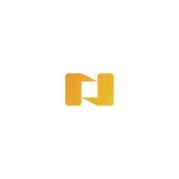 Letters N Chat Logo Minimal Simple Modern for social communication learning message platform vector
