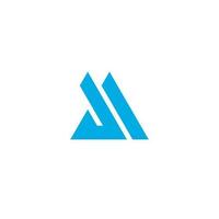 Letters JA Monogram logo design vector