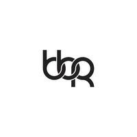 Letters BBR Monogram logo design vector