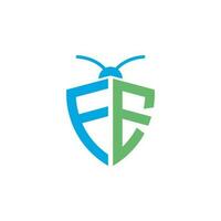 Letters FE Pest Control Logo vector