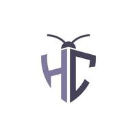 Letters HC Pest Control Logo vector