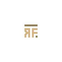 Letters TRF RFT Square Logo Minimal Simple Modern vector