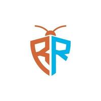 Letters RR Pest Control Logo vector