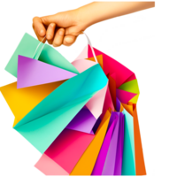 Coloured Shopping Bag Free Download png