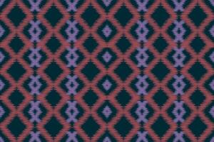 Ethnic Ikat fabric pattern geometric style.African Ikat embroidery Ethnic oriental pattern navy blue background. Abstract,vector,illustration.For texture,clothing,scraf,decoration,carpet,silk. vector