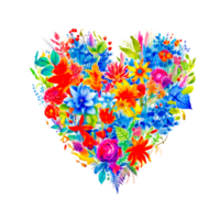 flower heart valentines day love png