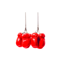 Color boxing gloves hanging png