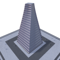 3d illustration de bâtiment dans concept png