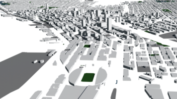 3d Illustration von Seattle Masse Gebäude im transparent png