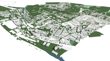 3d illustration de Liverpool Masse bâtiment dans transparent png