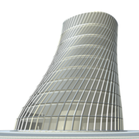 3d illustration de bâtiment dans concept png