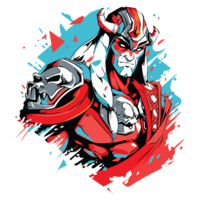 Stylish warrior design for fresh tshirt, png