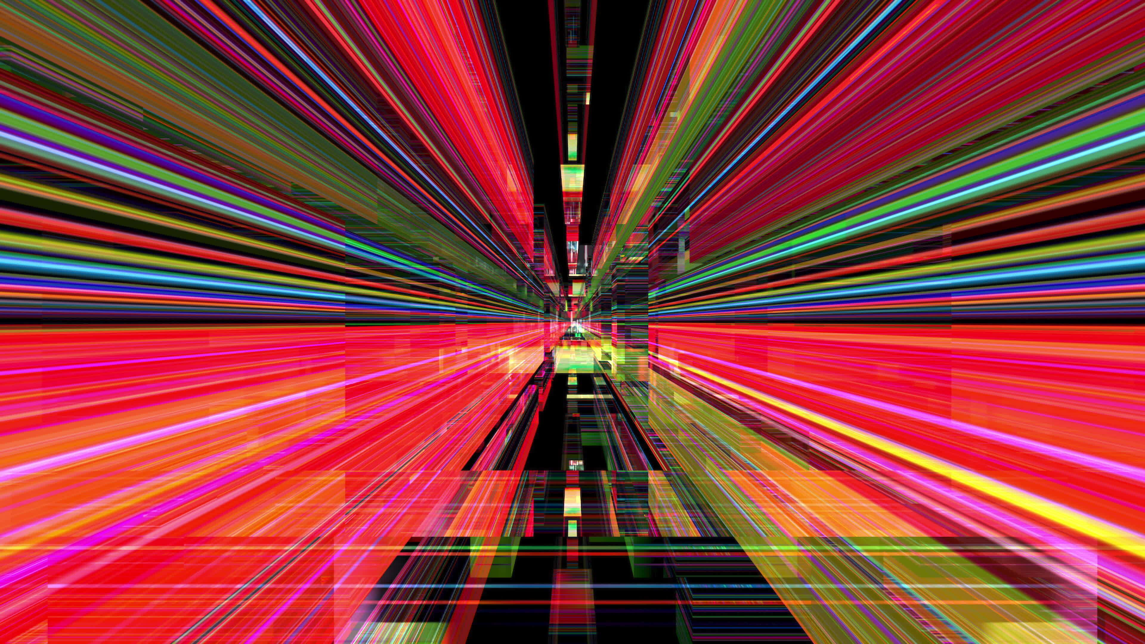 Futuristic screen display of streaming data and digital light Loop 24501816 Stock Video at
