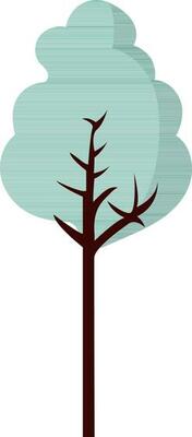 Tree Icon In Green Colour Flat Style.