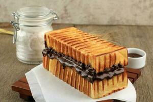 Kasino bread with Chocolate Spread, Roti Bakar Bandung photo