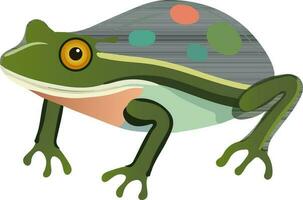 Isolated Poison Dart Frog Icon In Flat Style. vector