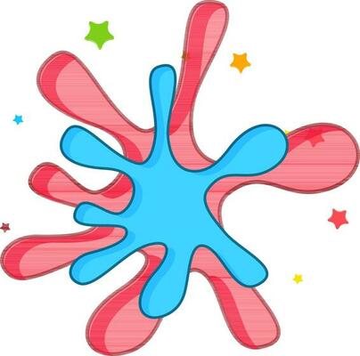 Abstract splash with stars.