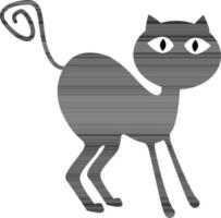 silueta de un gato. vector