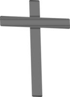 Silhouette of Christian Cross. vector