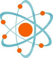 Flat illustration of atom. vector