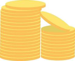 Stack of gold coins. vector