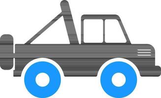 Side view of a Jeep for Transport concept. vector