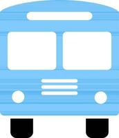 Front view of a Bus sign or symbol. vector