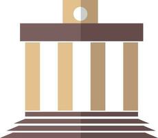 Building in flat style illustration. vector
