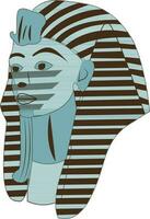 Illustration of a Tutankhamun. vector