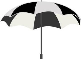 Illustration of black and white umbrella. vector