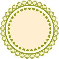 Ornamental frame design. vector