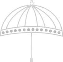 Flat illustration of an umbrella. vector