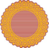 Decorative floral mandala design. vector