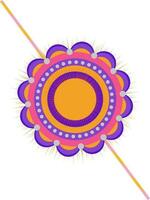 Beautiful colorful Rakhi for Raksha Bandhan. vector