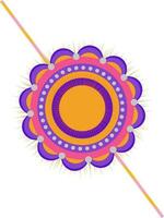 Beautiful colorful Rakhi for Raksha Bandhan. vector