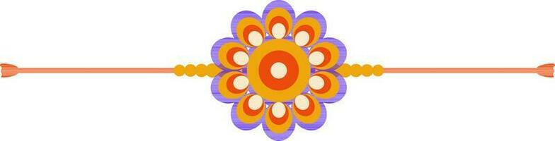 Flat illustration of Rakhi for Raksha Bandhan. vector